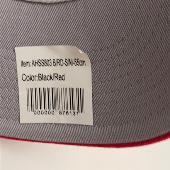 New Boys Red and Black Pirate Baseball Hat - Picture 3 of 6